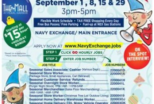 SEASONAL HIRING EVENT AT THE PEARL HARBOR NAVY EXCHANGE (Honolulu)