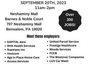 JOB FAIR – OVER 300 JOBS! (Bensalem) Recruitment Queen